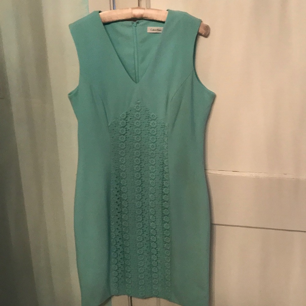 Calvin Klein Robins egg blue Summer dress